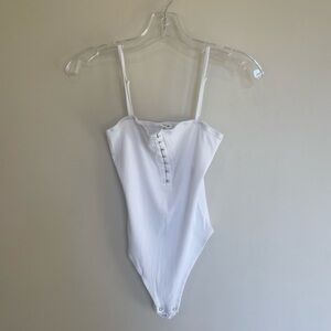 Garage White Bodysuit